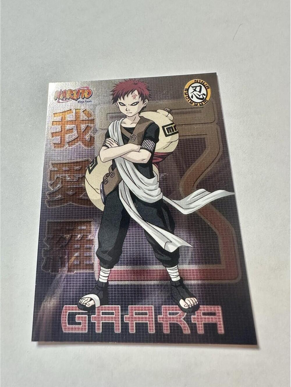 2002 Naruto Ninja Ranks NW6 Panini Card CCG Rare Holo Foil Gaara